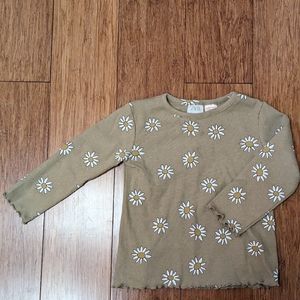 Zara girls daisy long sleeve